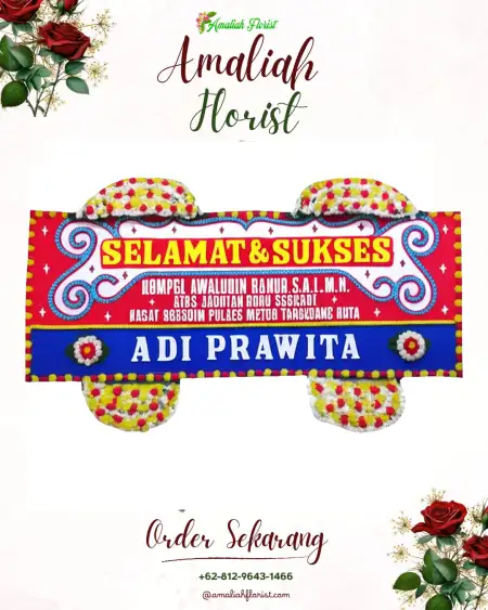 Papan Bunga Ucapan Selamat Nimboran